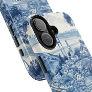 San Francisco Toile de Jouy Scenic Tough Phone Case LavenderCeleste