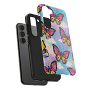 Retro Pop Art Butterfly Sky Tough Phone Case