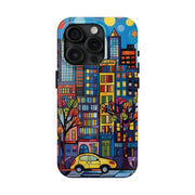 Upper Eastside NYC Pop Art Tough Phone Case LavenderCeleste