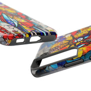 Statue of Liberty Mosaic Art Tough Phone Case LavenderCeleste