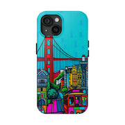 San Francisco Pop Art Colorful City Tough Phone Case LavenderCeleste