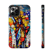 Statue of Liberty Mosaic Art Tough Phone Case LavenderCeleste