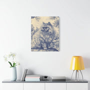 Persian Cat Canvas by Jouy Matte Canvas Art LavenderCeleste