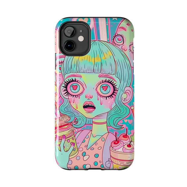 Kawaii Diner Zombies Pastel Chaos Tough Phone Case