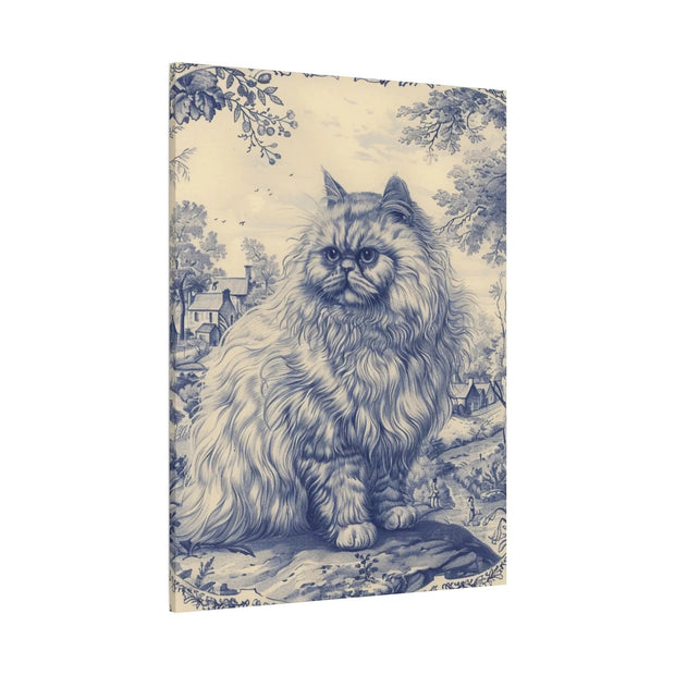 Persian Cat Canvas by Jouy Matte Canvas Art LavenderCeleste