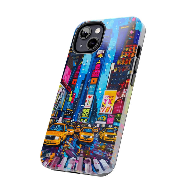 Times Square NYC Pop Art Tough Phone Case LavenderCeleste