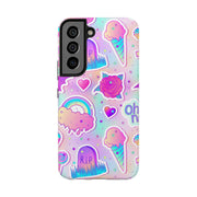 Pastel Goth Kawaii Graveyard Tough Phone Case LavenderCeleste