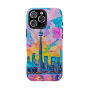 Toronto Pop Art Collage Skyline Tough Phone Case LavenderCeleste