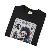 The Rebel Skeleton Tarot Punk Comfort Colors Tee LavenderCeleste