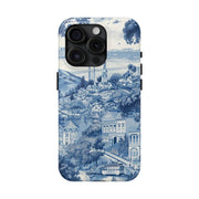 San Francisco Toile de Jouy Scenic Tough Phone Case LavenderCeleste