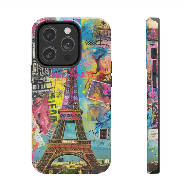 Paris Street Art Collage Tough Phone Case LavenderCeleste