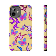 Y2K Butterfly Flames Retro Tough Phone Case LavenderCeleste