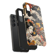 Golden Geisha Wave Japanese Art Tough Phone Case