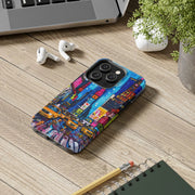 Times Square NYC Pop Art Tough Phone Case LavenderCeleste
