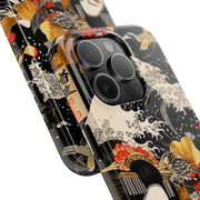 Golden Geisha Wave Japanese Art Tough Phone Case