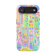 Upper East Side Pastel City Tough Phone Case LavenderCeleste