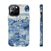 San Francisco Toile de Jouy Scenic Tough Phone Case LavenderCeleste