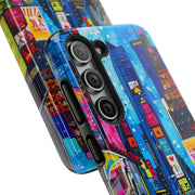 Times Square NYC Pop Art Tough Phone Case LavenderCeleste
