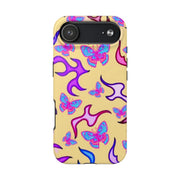 Y2K Butterfly Flames Retro Tough Phone Case LavenderCeleste