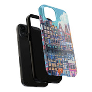 Amsterdam Netherlands Skyline Colorful Reflection Tough Phone Case WOYC