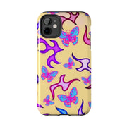 Y2K Butterfly Flames Retro Tough Phone Case LavenderCeleste
