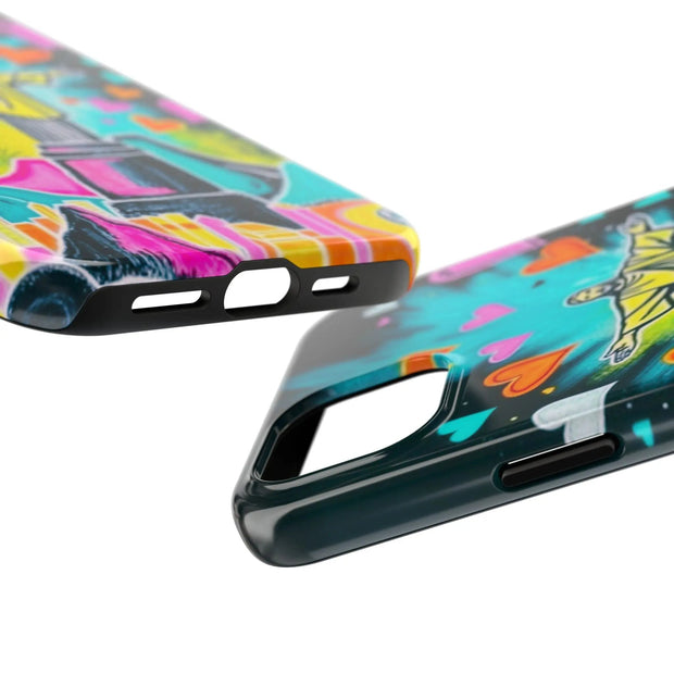 Rio de Janeiro Neon Pop Art Tough Phone Case LavenderCeleste