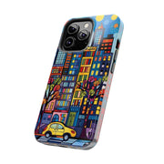 Upper Eastside NYC Pop Art Tough Phone Case LavenderCeleste