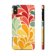 Vintage Retro 70s Abstract Groovy Tough Phone Case LavenderCeleste