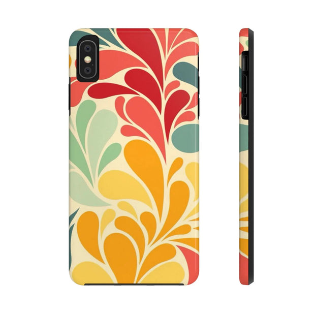 Vintage Retro 70s Abstract Groovy Tough Phone Case LavenderCeleste