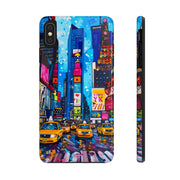 Times Square NYC Pop Art Tough Phone Case LavenderCeleste