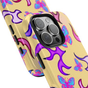 Y2K Butterfly Flames Retro Tough Phone Case LavenderCeleste