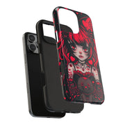 Kawaii Gothpunk Red Heart Tough Phone Case
