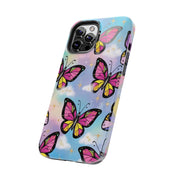 Retro Pop Art Butterfly Sky Tough Phone Case