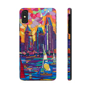 San Diego Skyline Pop Art Tough Phone Case LavenderCeleste