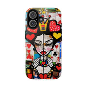 Queen of Hearts Pop Art Tough Phone Case LavenderCeleste