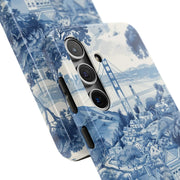 San Francisco Toile de Jouy Scenic Tough Phone Case LavenderCeleste