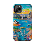 Sydney Collage Skyline Art Tough Phone Case LavenderCeleste