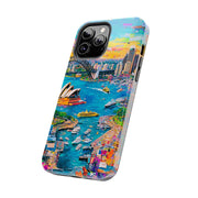 Sydney Collage Skyline Art Tough Phone Case LavenderCeleste