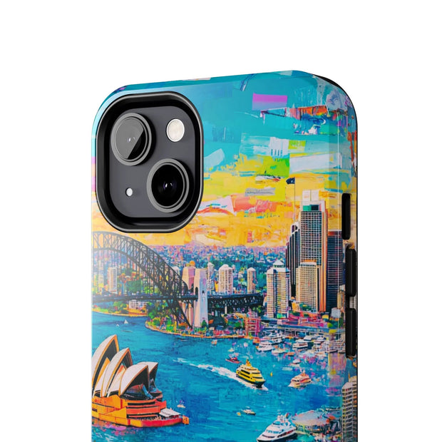Sydney Collage Skyline Art Tough Phone Case LavenderCeleste