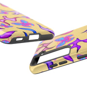 Y2K Butterfly Flames Retro Tough Phone Case LavenderCeleste
