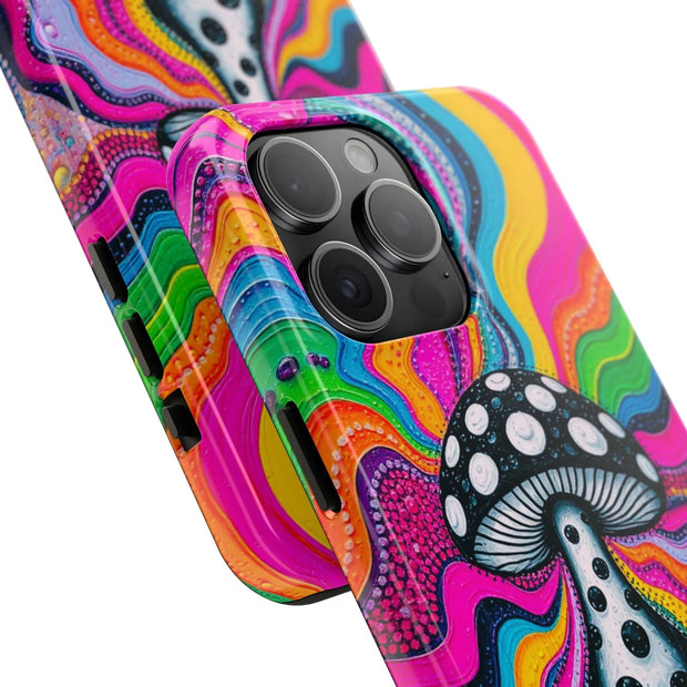 Psychedelic Rainbow Mushroom Art – Trippy Tough Case LavenderCeleste