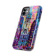 Philadelphia Pop Art Skyline Tough Phone Case LavenderCeleste
