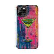 Neon Martini Pop Art Tough Phone Case Printify