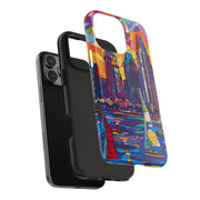 San Diego Skyline Pop Art Tough Phone Case LavenderCeleste