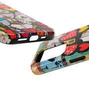 Queen of Hearts Pop Art Tough Phone Case LavenderCeleste