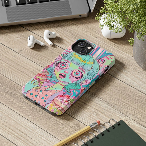 Kawaii Diner Zombies Pastel Chaos Tough Phone Case