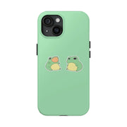 Chill Frogs on Mint Aesthetic Tough Phone Case LavenderCeleste