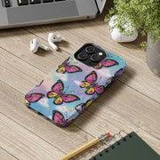 Retro Pop Art Butterfly Sky Tough Phone Case