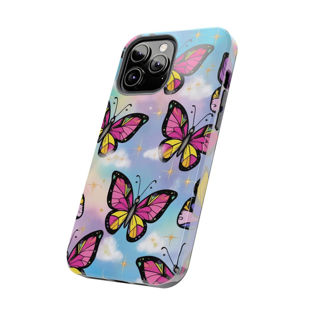 Retro Pop Art Butterfly Sky Tough Phone Case