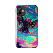Mothman Tough Phone Case – Psychedelic Neon Cryptid Aesthetic - LavenderCeleste
